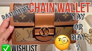 Glimpse Louis Vuitton Dauphine Chain Wallet [upl. by Sami]