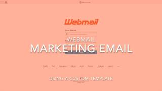 cPanel WebMail  Sending email from a saved template [upl. by Elcin]