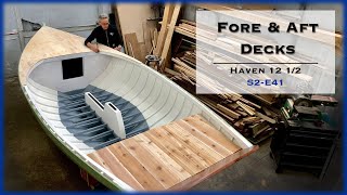 Boat Building Installing the Fore amp Aft Decks S2E41 [upl. by Buddy531]