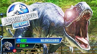 MAJUNGASAURUS DINOSAURIO MEJORADO MODIFICADO MAS FUERTE Jurassic World El Juego ABlistering [upl. by Eitsirhc666]