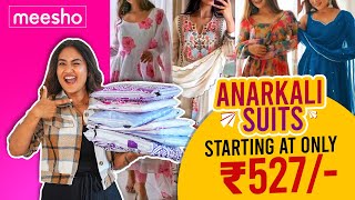 Meesho Haul Anarkali Suits Starting from Rs527  ShoppingReview  Being Navi [upl. by Murton]