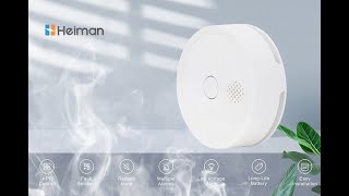 smart innovations 2024 WiFi smoke detector WS2SA 5 homesecurity smarthome smokedetector [upl. by Ailedo]