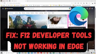 FIX F12 Developer Tools Not Working in Edge [upl. by Llehsor]