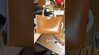 Making leather tote bagleatherworkfashionleathercraftelection2024bukeleelsalvadorsanvicente [upl. by Htebazle]