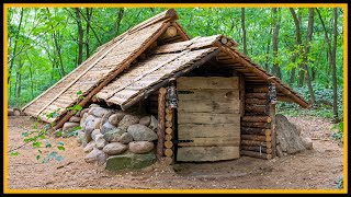 Das Grubenhaus  Kompletter Bau in einem Video  Bushcraft Pithouse Shelter  Whole Building [upl. by Saduj647]