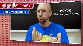 Unit 2 Vocabulary  ASL Level 1  American Sign Language [upl. by Clippard]