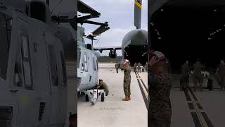 Loading an UH1Y Venom into a C17 Globemaster usairforce [upl. by Rolfe]