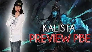 KALISTA TEST PBE LOL  PLUIE DE DASH  Gameplay FR par Jiraya [upl. by Wally]