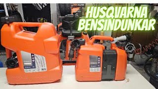 Husqvarna 15L bensindunk och Husqvarnas kombidunk [upl. by Petronella]