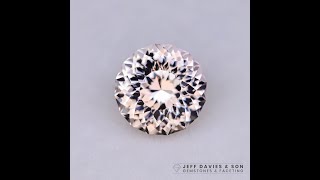 186ct LAB Morganite colour Sapphire  flame fusion [upl. by Lleinad]