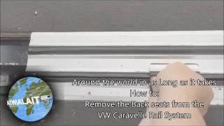 Removing VW Caravelle Rear Rail Seats [upl. by Cummine]