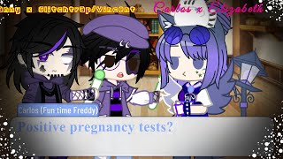 Positive pregnancy tests  Vanny x VincentGlitchtrap 💛❤ Elizabeth x Carlos Funtime Freddy💜❤ [upl. by Grounds131]