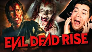 EVIL DEAD RISE is PURE INSANITY First Time Watching [upl. by Eiramnwad350]