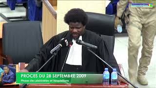 🔴Procès du 28 septembre  plaidoirie de Me Jocamey Haba avocat de lex patron du CNDD Dadis Camara [upl. by Crotty226]