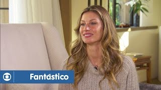 Fantástico Gisele Bündchen em entrevista exclusiva neste domingo [upl. by Iy]