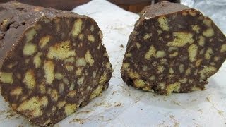 Dolci Ricette Il Salame Di Cioccolato quotLightquot senza burro senza uova senza zuccheri aggiunti [upl. by Kaitlin]