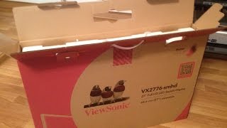 ViewSonic VX2776SMHD Unboxing and Testing [upl. by Kloman519]