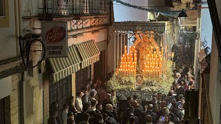 VC ¡IMPRESIONANTE VIRGEN DE LA SOLEDAD  CALLE SANTO DOMINGO  CORONACIÓN CANÓNICA  MARCHENA 2024 [upl. by Drobman]