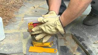 How to Repair Broken Flagstone Steps or a Patio with QUIKRETE Zip amp Mix Repair Mortar [upl. by Noisla]