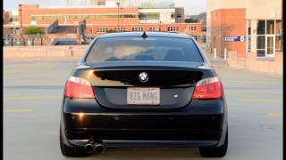 BMW 545i Straight Pipe  REVS FLYBYS amp DOWNSHIFTS [upl. by Ardeid536]