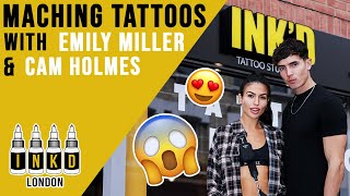 Emily Miller And Cam Holmes From TooHotToHandle Netflix Show Getting Matching Tattoos [upl. by Sitoeht]