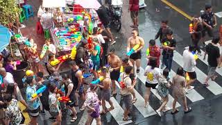 Songkran Festival  Silom Road Part 5  Bangkok Thailand [upl. by Eentruok879]