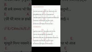 Dherai Dherai Maya  Guitar Chords nepalichristiansong guitarlesson adriandewan shorts [upl. by Suhcnip]