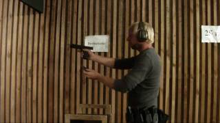 SHOOTING THE CZ SP01 VIPER AT THE SHOOTING RANGE [upl. by Mairhpe]