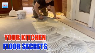 Kitchen Floor Installation Secrets What You Need to Know [upl. by Theall262]