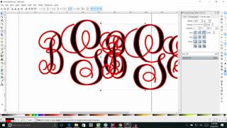 how to design a monogram in Inkscape [upl. by Leffert]