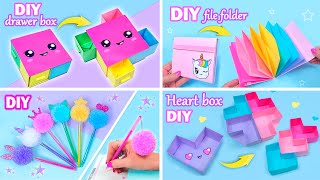 EASY CRAFT IDEAS  School Craft Ideas  DIY Craft School Hacks  Paper Crafts and more [upl. by Konstantine894]