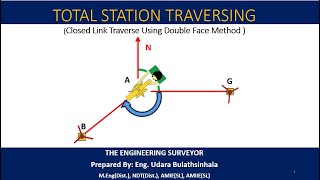 Closed link Traverse Total Station Traversing [upl. by Pelagia]