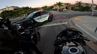 Ninja H2 amp Ducati V4S Get Busted [upl. by Meri]