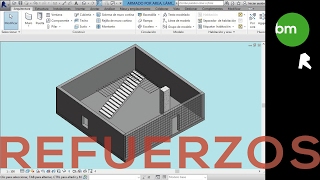 REVIT Refuerzo de área camino y mallazos [upl. by Attenauq402]