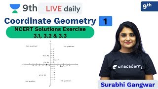 CBSE Coordinate Geometry  NCERT Solutions  Unacademy Class 9 and 10  Surabhi Maam [upl. by Eamaj]