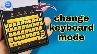 how to change keyboard mode on Microsoft Swiftkey keyboard for Android [upl. by Ritter]