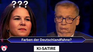 Annalena Baerbock bei quotWer wird Millionärquot  WWM KIParodie 1 [upl. by Cummine]