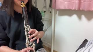 CRose：32 Etudes No8 ／ ローズ：32のエチュード 8番 ／ 中学生14才 クラリネット ／ clarinet：14 years old ／ 永田由奈 ／ 基礎・音階 [upl. by Tinor]