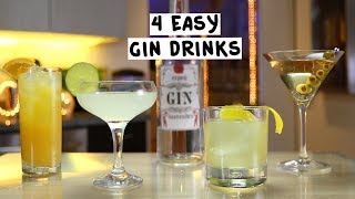 Four Easy Gin Drinks [upl. by Belicia823]