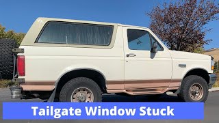 1995 Ford Bronco Tailgate Window Repair [upl. by Aruol]