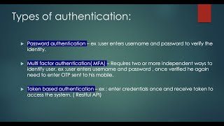 Types of Authentication [upl. by Belldas]