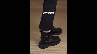 【WYPEX】個性厚底真皮切爾西短靴 httpsmomodmYneYja [upl. by Leid990]