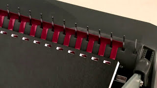 How To Use a Manual Comb Binding Machine [upl. by Nodnab456]