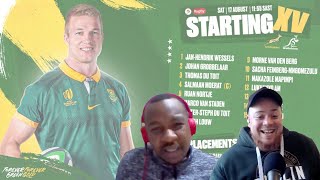 Springbok Team v Australia 10 Changes amp New Captain  FeinbergMngomezulu Pollard amp Libbok Included [upl. by Egiedan880]