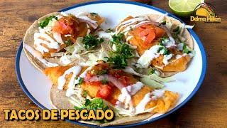 Como Hacer TACOS de PESCADO  RECETA DE TACOS DE PESCADO [upl. by Ennaesor]