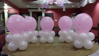 BALLOON TABLE CENTERPIECE  VERY EASY [upl. by Attirb]