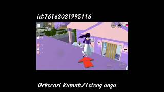 ID Sakura School Simulator Dekorasi RumahLoteng ungu [upl. by Bez]