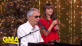 Virginia and Andrea Bocelli perform Let It Snow [upl. by Stanton]