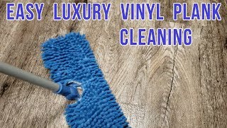 HOW TO CLEAN LUXURY VINYL PLANK FLOORING  FAST amp EASY [upl. by Cita913]