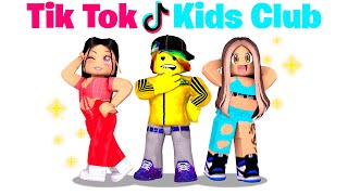 Baby Tofuu joins the TikTok Kids Club 🎵⭐ Roblox [upl. by Savill]